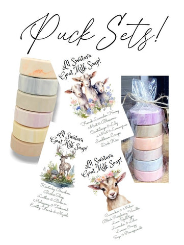 Sale! Goat Milk Puck Sets! Mens & Women's! Choose your set!